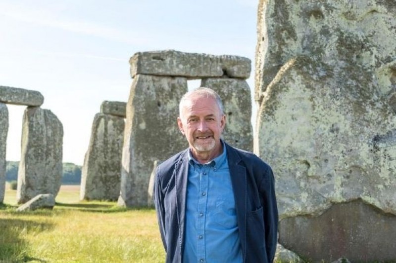 Professor Timothy Darvill at Stonehenge